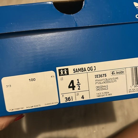 Adidas White and Black Sambas OG Sneakers - Picture 5 of 6